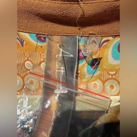 NEW Aratta Silent Journey Colorful Button Down High-Low Tunic Blouse - Picture 4 of 9